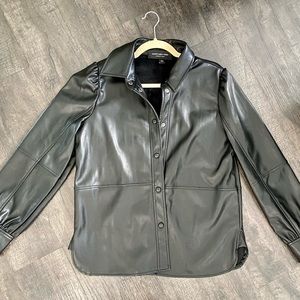 Marc New York Faux Leather Shirt